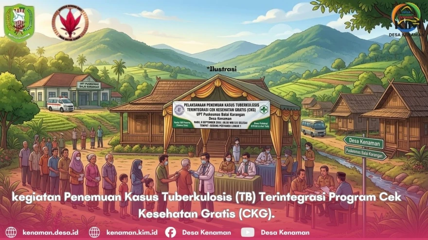 kegiatan Penemuan Kasus Tuberkulosis (TB) Terintegrasi Program Cek Kesehatan Gratis (CKG).